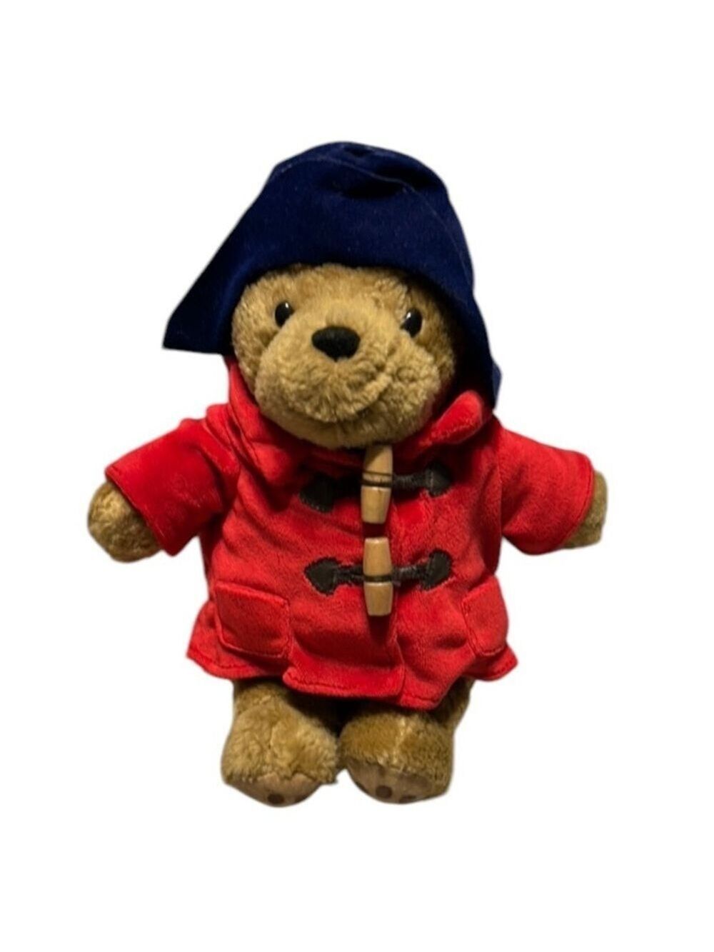 Paddington Bear by Rainbow Designs Stuffed Animal Red Coat Blue Hat 11 Inch